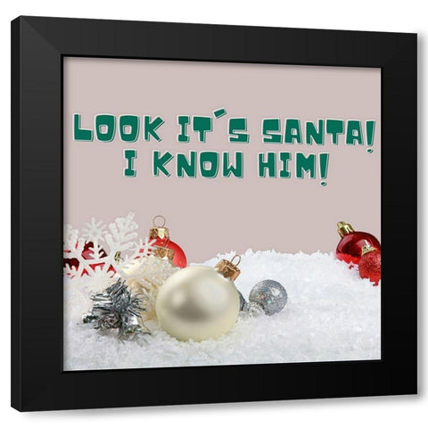 I Know Him Black Modern Wood Framed Art Print with Double Matting by Keith, Jesse