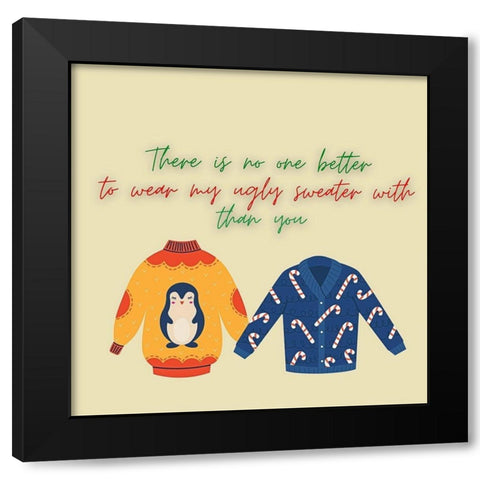 No One Better Black Modern Wood Framed Art Print by Keith, Jesse
