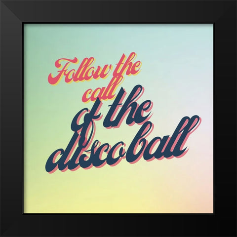 Follow The Call Black Modern Wood Framed Art Print by Keith, Jesse