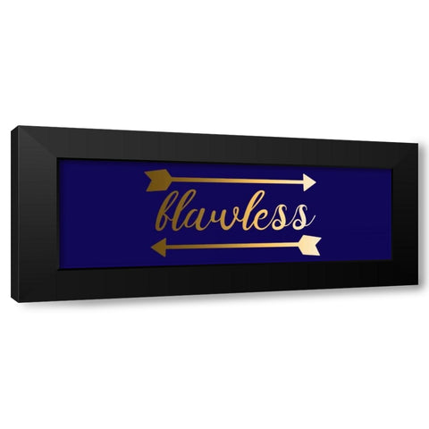 Flawless Black Modern Wood Framed Art Print by Matic,Jelena