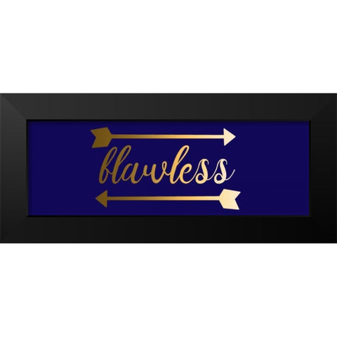 Flawless Black Modern Wood Framed Art Print by Matic,Jelena