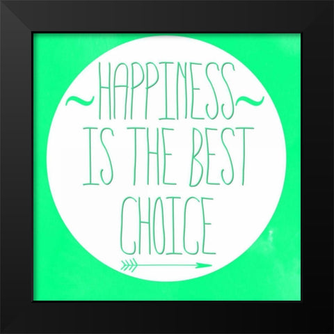 Is The Best Black Modern Wood Framed Art Print by Matic, Jelena