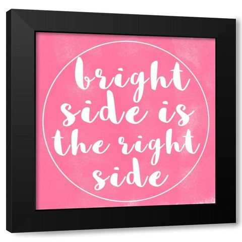 Bright Side Black Modern Wood Framed Art Print with Double Matting by Matic, Jelena