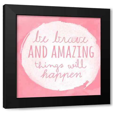 Amazing Things Black Modern Wood Framed Art Print with Double Matting by Matic, Jelena