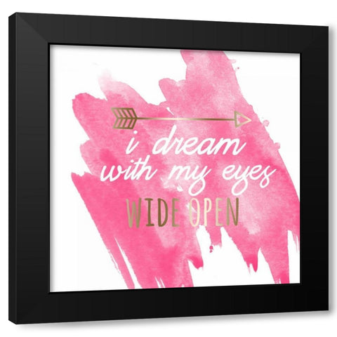 Dream Arrow Black Modern Wood Framed Art Print with Double Matting by Matic, Jelena