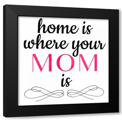 Mothers Home Black Modern Wood Framed Art Print with Double Matting by Matic, Jelena