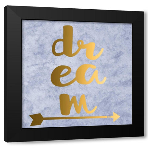 Dream Black Modern Wood Framed Art Print with Double Matting by Matic,Jelena