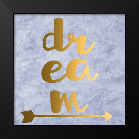 Dream Black Modern Wood Framed Art Print by Matic,Jelena