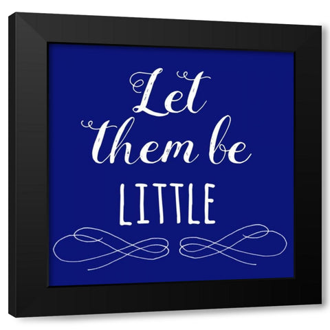 Little Black Modern Wood Framed Art Print with Double Matting by Matic,Jelena