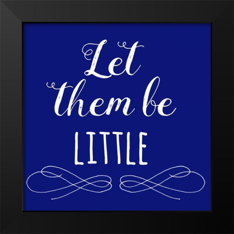 Little Black Modern Wood Framed Art Print by Matic,Jelena