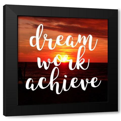 Insta Dream Work Black Modern Wood Framed Art Print by Matic,Jelena