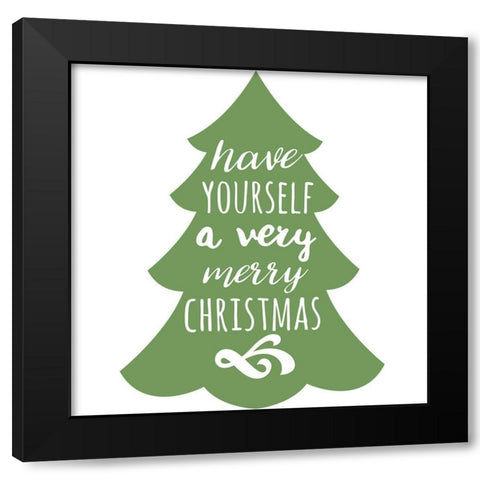 Season Black Modern Wood Framed Art Print by Matic, Jelena