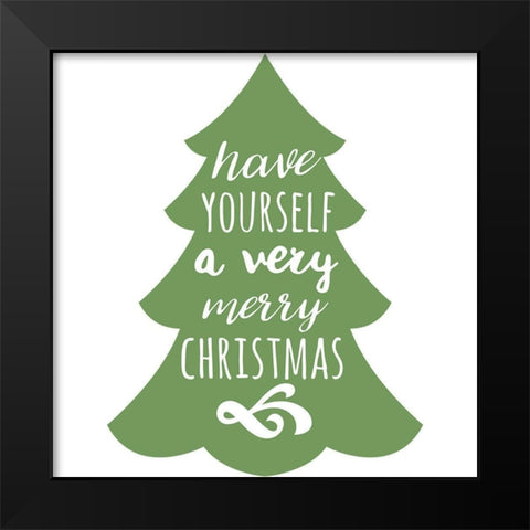 Season Black Modern Wood Framed Art Print by Matic, Jelena