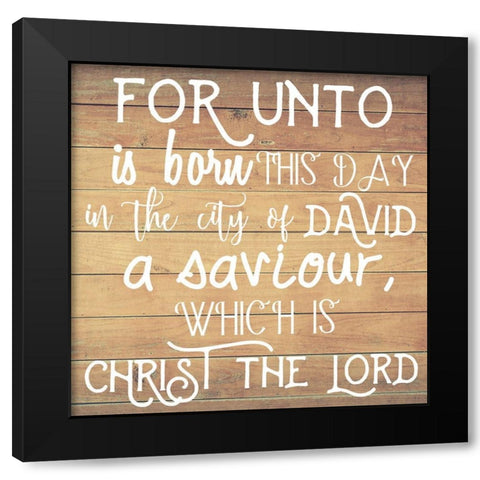 For Unto Black Modern Wood Framed Art Print with Double Matting by Matic, Jelena