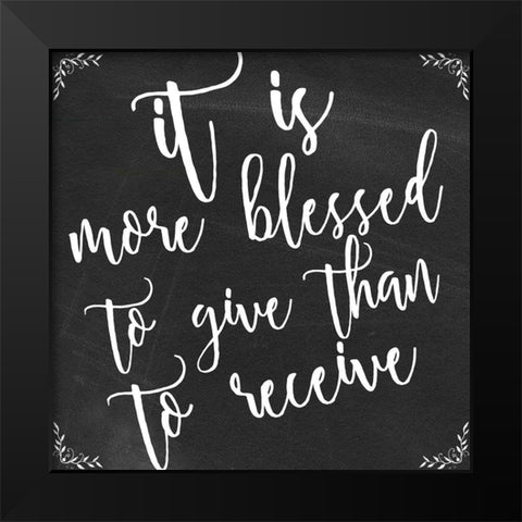 It Is Black Modern Wood Framed Art Print by Matic, Jelena