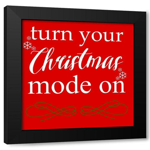 Mode Black Modern Wood Framed Art Print with Double Matting by Matic, Jelena