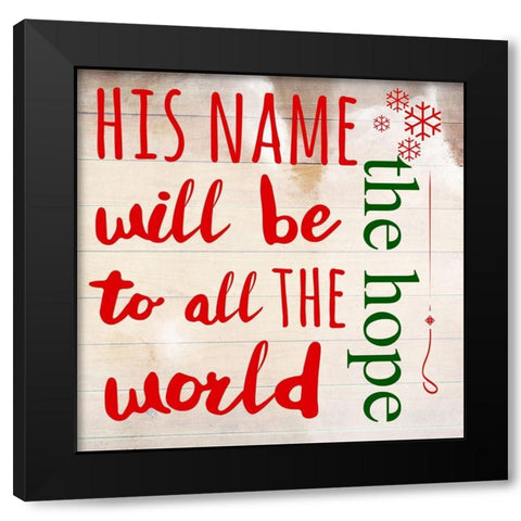 The Hope Black Modern Wood Framed Art Print with Double Matting by Matic, Jelena
