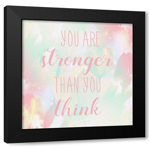 Think Black Modern Wood Framed Art Print with Double Matting by Matic, Jelena
