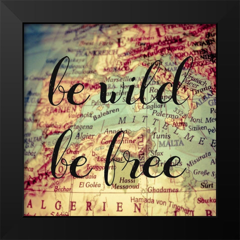 Free Black Modern Wood Framed Art Print by Matic, Jelena