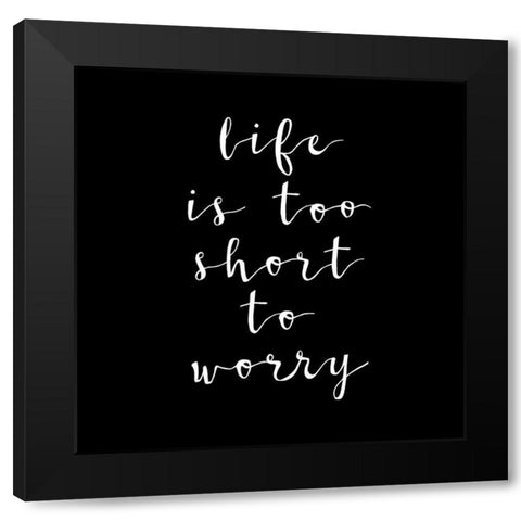 Wisdom Black Modern Wood Framed Art Print by Matic, Jelena