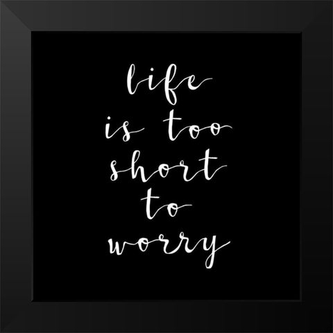 Wisdom Black Modern Wood Framed Art Print by Matic, Jelena