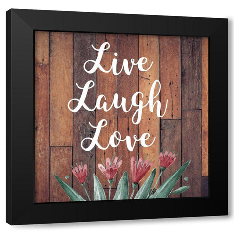 LLL Black Modern Wood Framed Art Print by Matic, Jelena