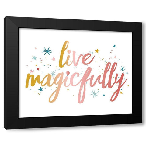 LiveMagicfully Black Modern Wood Framed Art Print with Double Matting by McCully, Jennifer