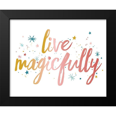 LiveMagicfully Black Modern Wood Framed Art Print by McCully, Jennifer