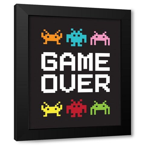 Game Over 1 Black Modern Wood Framed Art Print with Double Matting by McCully, Jennifer