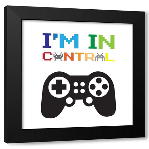 Im In Control Black Modern Wood Framed Art Print with Double Matting by McCully, Jennifer