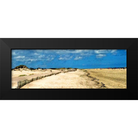 Endless Shoreline Black Modern Wood Framed Art Print by Pica, Jeff