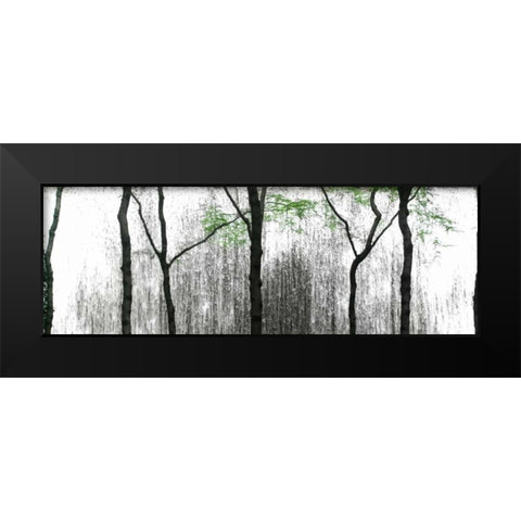 Midtown Waterfall Black Modern Wood Framed Art Print by Pica, Jeff