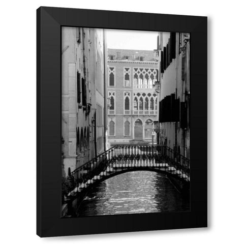 Cinque calli di Venezia 1 Black Modern Wood Framed Art Print with Double Matting by Grey, Jace