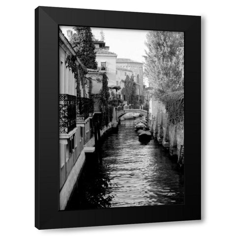 Cinque calli di Venezia 5 Black Modern Wood Framed Art Print with Double Matting by Grey, Jace