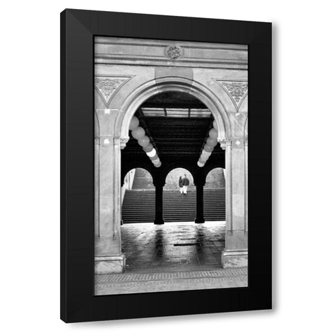 Central Park Diptych B Black Modern Wood Framed Art Print with Double Matting by Grey, Jace