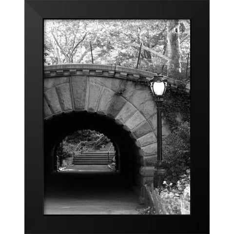 Under The Bridge Black Modern Wood Framed Art Print by Pica, Jeff