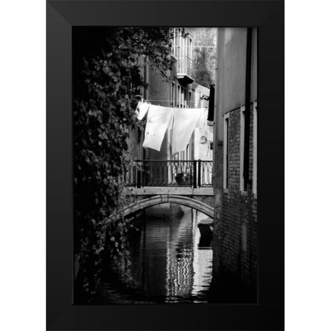 Cinque calli di Venezia 4 E Black Modern Wood Framed Art Print by Grey, Jace