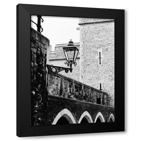 London Travels Black Modern Wood Framed Art Print with Double Matting by Grey, Jace