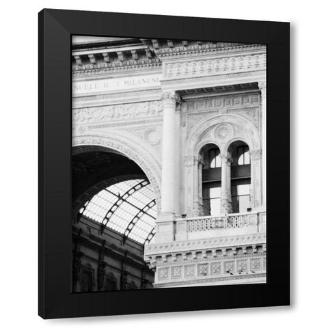Milan Black Modern Wood Framed Art Print with Double Matting by Grey, Jace