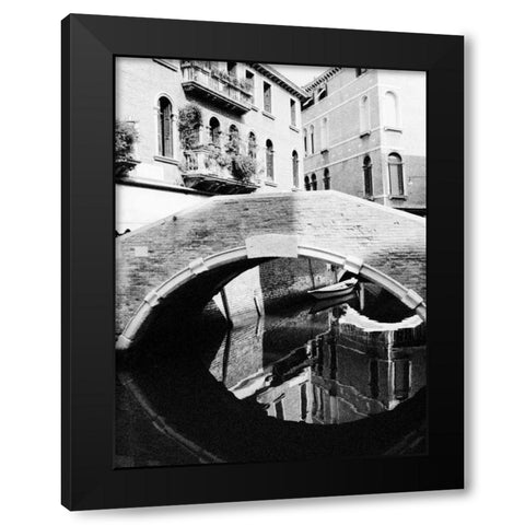 Venice Bridge 2 Black Modern Wood Framed Art Print by Grey, Jace