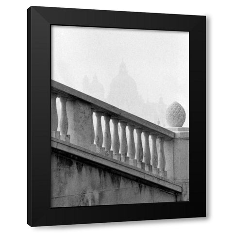 Venice Stairs Black Modern Wood Framed Art Print with Double Matting by Grey, Jace