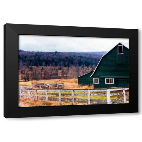 Rancher Black Modern Wood Framed Art Print by Pica, Jeff