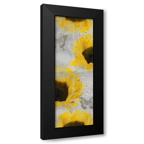 Butterfly Bloom Black Modern Wood Framed Art Print by Allen, Kimberly