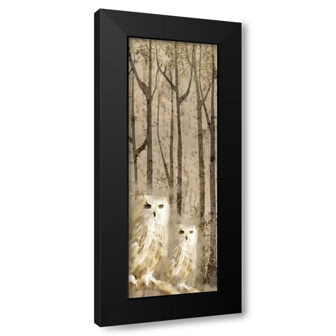 Owls In the Trees Black Modern Wood Framed Art Print by Allen, Kimberly