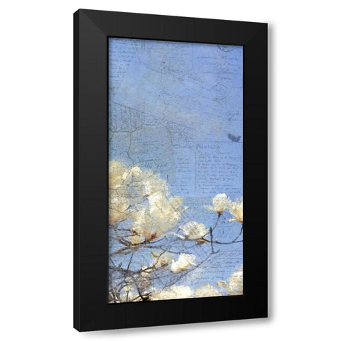 Magnolia Panel 3 Black Modern Wood Framed Art Print with Double Matting by Allen, Kimberly