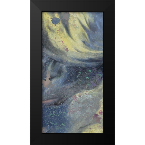 Space Yellow 1 Black Modern Wood Framed Art Print by Allen, Kimberly