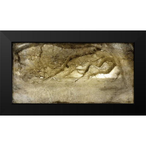 Evergreen Dawn Black Modern Wood Framed Art Print by Allen, Kimberly