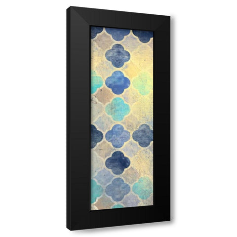Indigo Panel A Black Modern Wood Framed Art Print with Double Matting by Allen, Kimberly