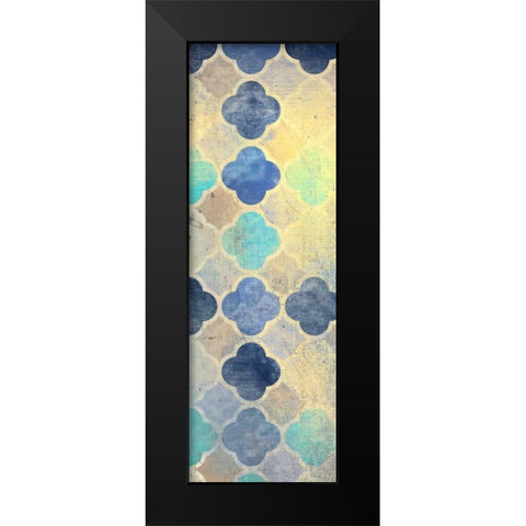 Indigo Panel A Black Modern Wood Framed Art Print by Allen, Kimberly