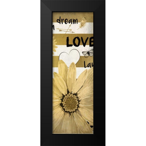 Dream Love Black Modern Wood Framed Art Print by Allen, Kimberly